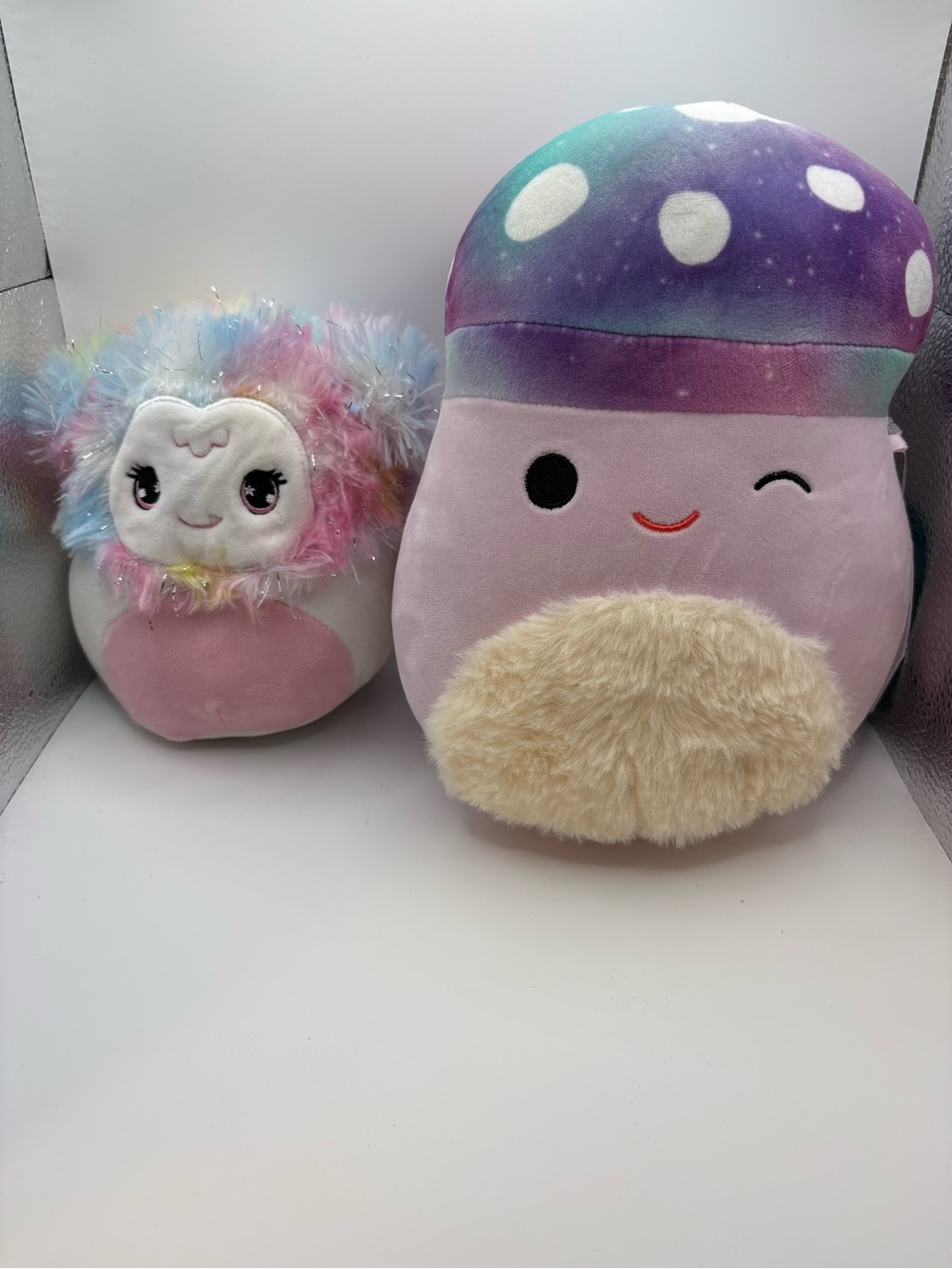 Squishmallow Mushroom + Cute Pastel Plush Bundle Soft Stuffed Animals